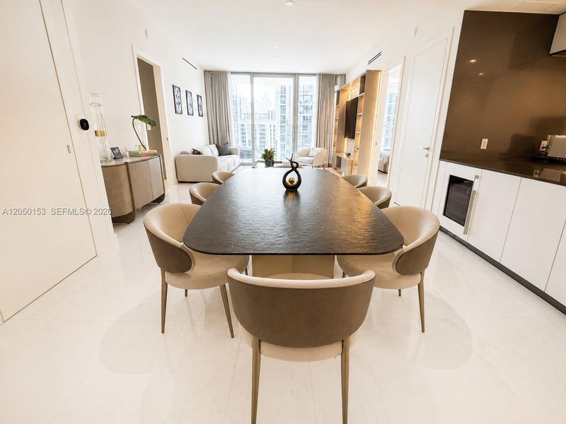 Furnished interior view inside a new home in , Miami (Image 11). Furnished interior view inside a new home in , Miami (Image 11).