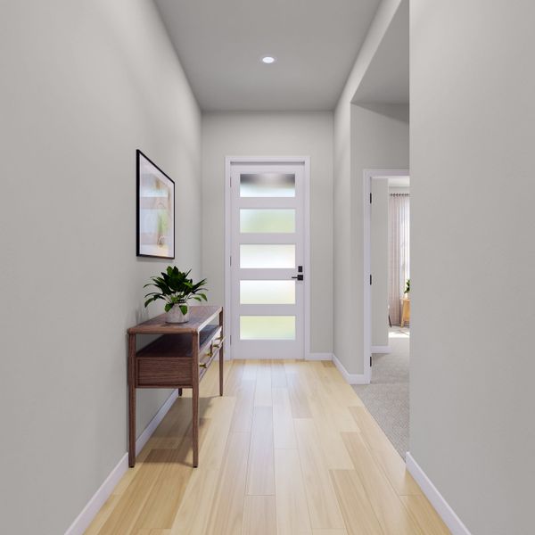 Representative furnished interior of a home built from the Foss by Tri Pointe Homes in Lariat, Liberty Hill (Image 4).