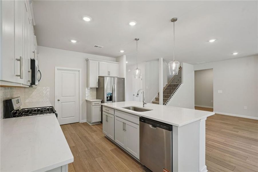 Furnished interior view inside a new home in Westmont Preserve, Powder Springs (Image 10).