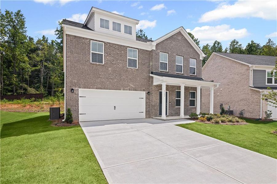 Front exterior of a new home in Briar Creek, Atlanta, GA, highlighting curb appeal (Image 17).