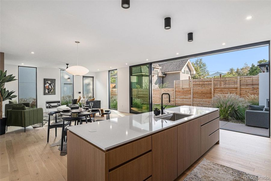 Furnished interior view inside a new home in , Denver (Image 35).
