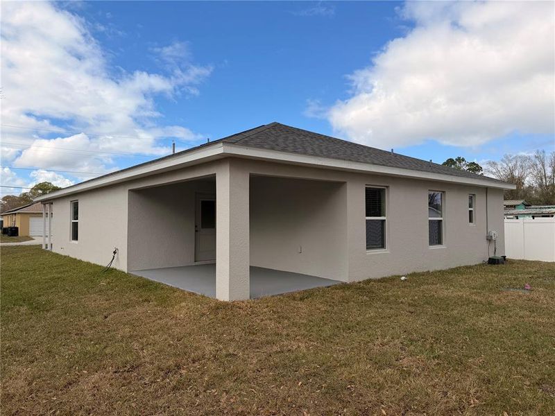 Exterior details and patio area of a home in , Lakeland (Image 1). Exterior details and patio area of a home in , Lakeland (Image 1).