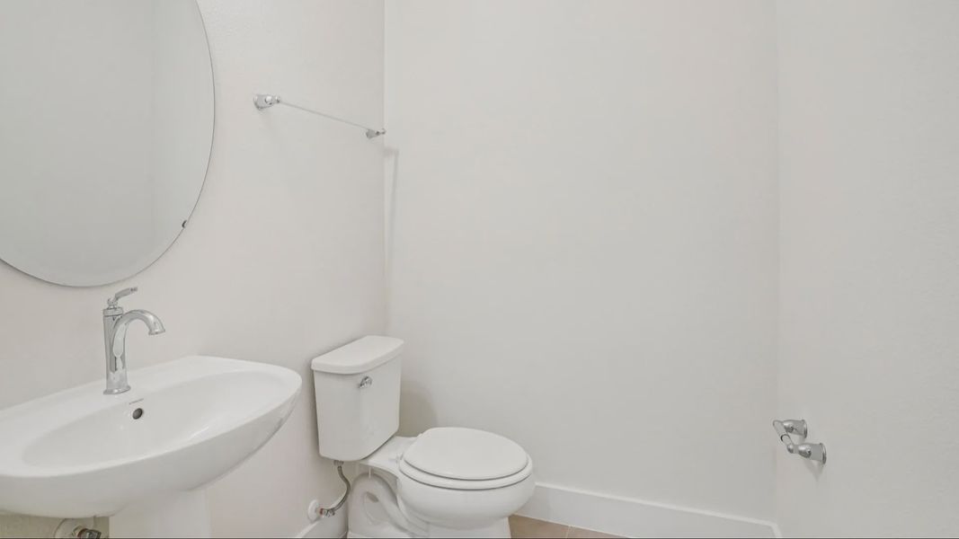 Plumeria Floor Plan first floor half bathroom by DRB Homes in Trailside located in Mount Dora, FL Plumeria Floor Plan first floor half bathroom by DRB Homes in Trailside located in Mount Dora, FL