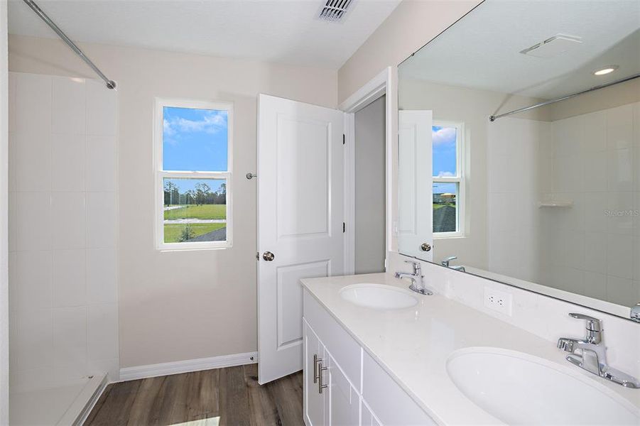 Furnished interior view inside a new home in Pasadena Ridge, Dade City (Image 5). Furnished interior view inside a new home in Pasadena Ridge, Dade City (Image 5).