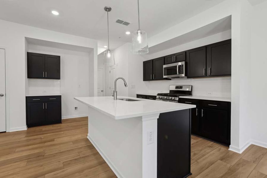 Kitchen featuring Industrial Collection Finishes