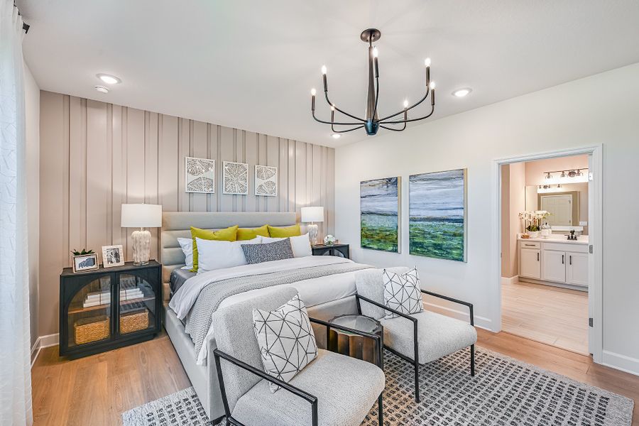 Representative furnished interior of a home built from the Serenity by Risewell Homes in Storey Creek, Kissimmee (Image 12).