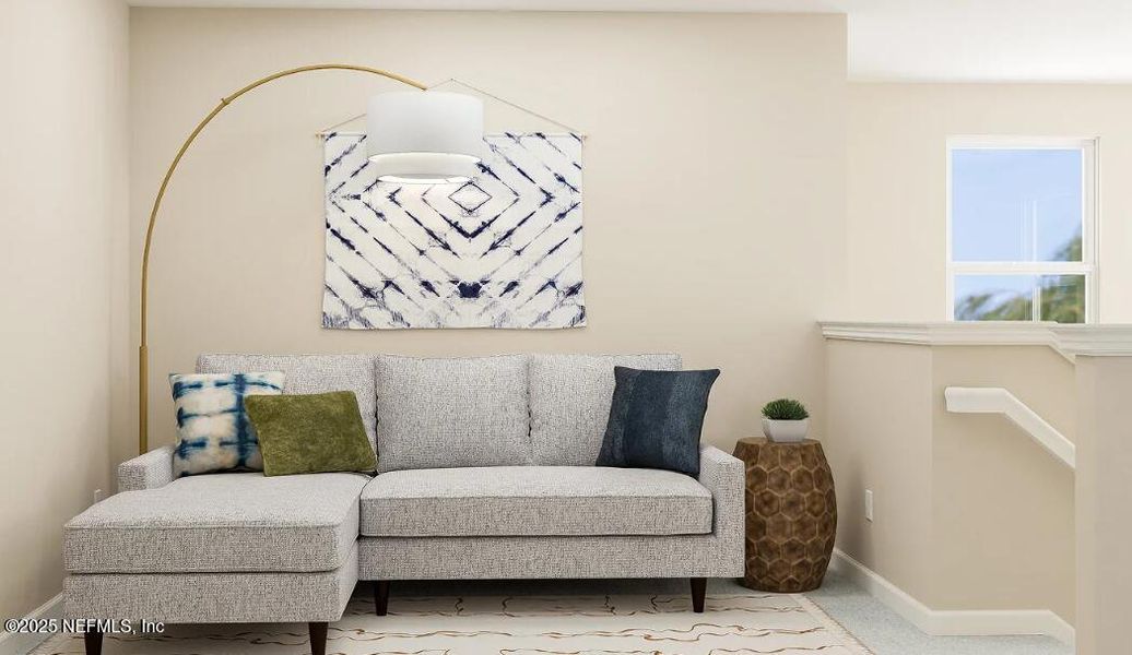 Furnished interior view inside a new home in Avalon Woods, Jacksonville (Image 3).