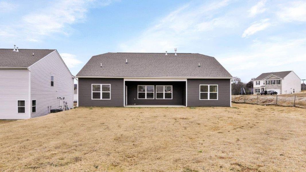 Exterior details and patio area of a home in Sweet Briar, Ooltewah (Image 4). Exterior details and patio area of a home in Sweet Briar, Ooltewah (Image 4).