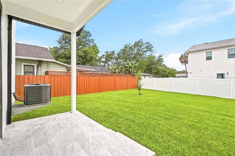 Exterior details and patio area of a home in , Tampa (Image 25).