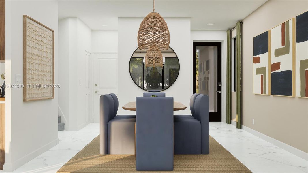 Furnished interior view inside a new home in Solterra, Sunrise (Image 7).