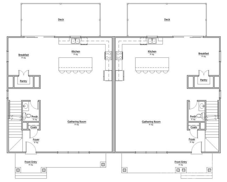 Main Level; entry from front street