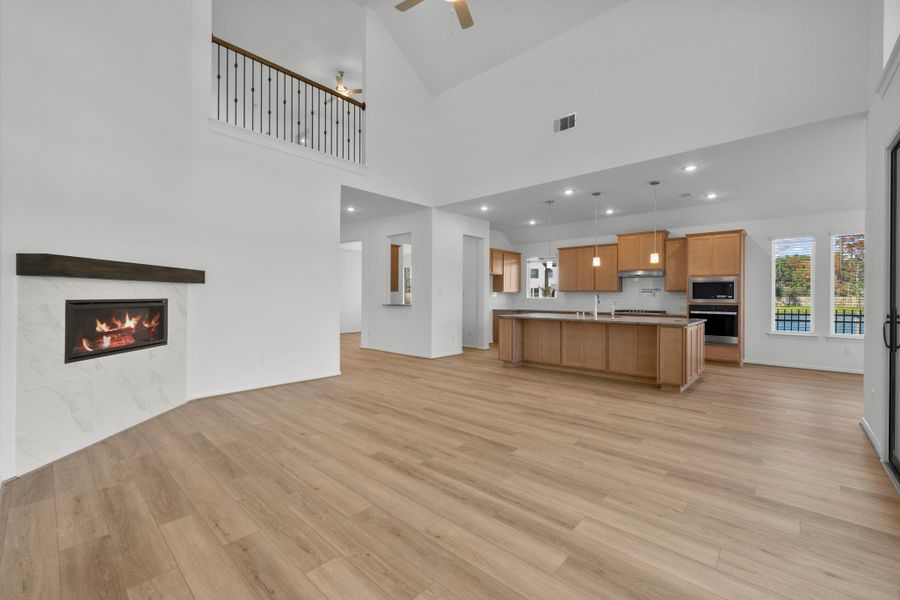 Furnished interior view inside a new home in , Spring (Image 11).