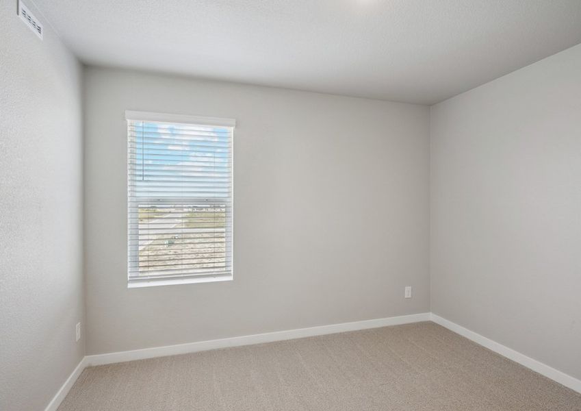The secondary bedrooms have carpet.
