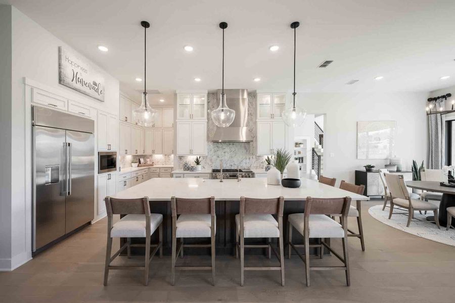 Representative furnished interior of a home built from the Meritage by Tri Pointe Homes in Legacy Grove 1/2 Acre, Montgomery (Image 10).