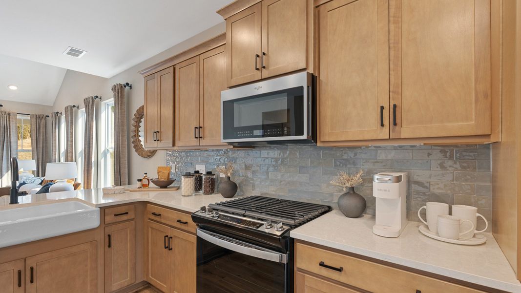 Representative furnished interior of a home built from the Finley by DRB Homes in Creeks at Midway, Anderson (Image 6).