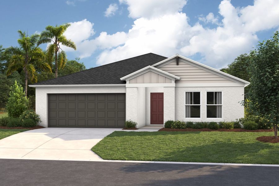 Representative exterior photo of a completed home built from the Esperanza by Casa Fresca Homes in Scenic Terrace, Lake Hamilton, FL (Image 5).
