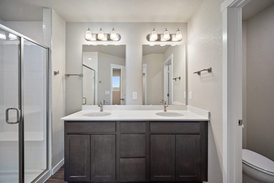 Furnished interior view inside a new home in Ridge at Lorson Ranch, Colorado Springs (Image 8).