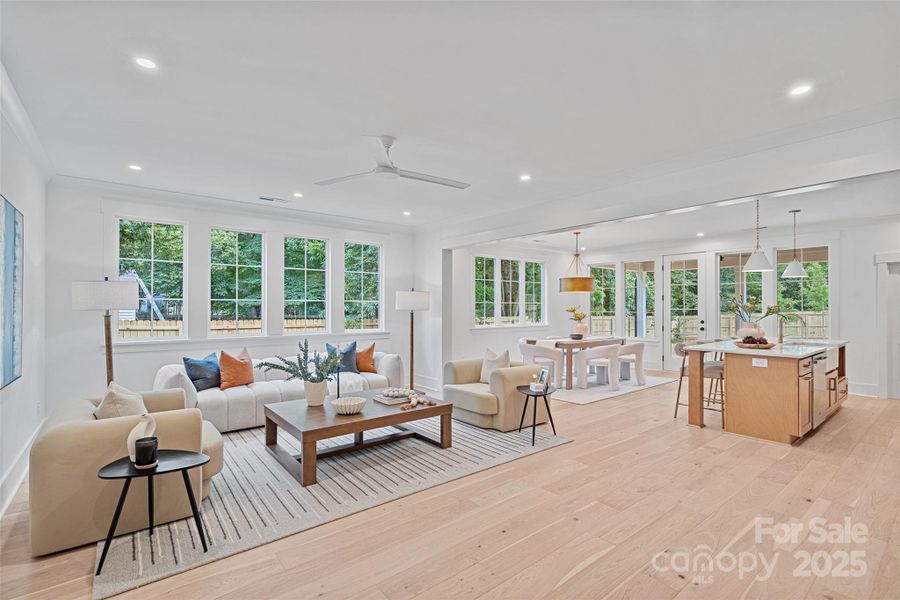 Furnished interior view inside a new home in , Charlotte (Image 5).