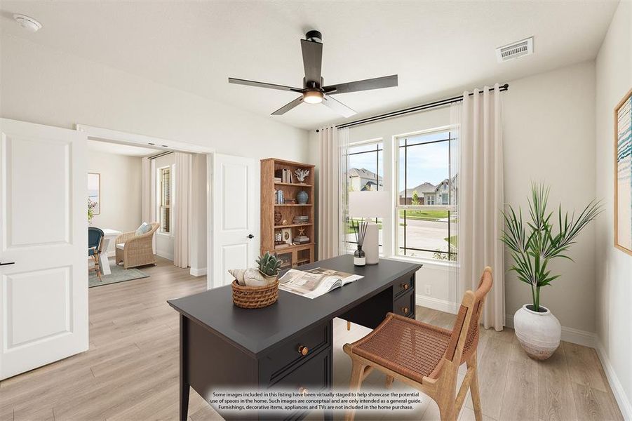 Furnished interior view inside a new home in Trees Farm, DeSoto (Image 17). Furnished interior view inside a new home in Trees Farm, DeSoto (Image 17).