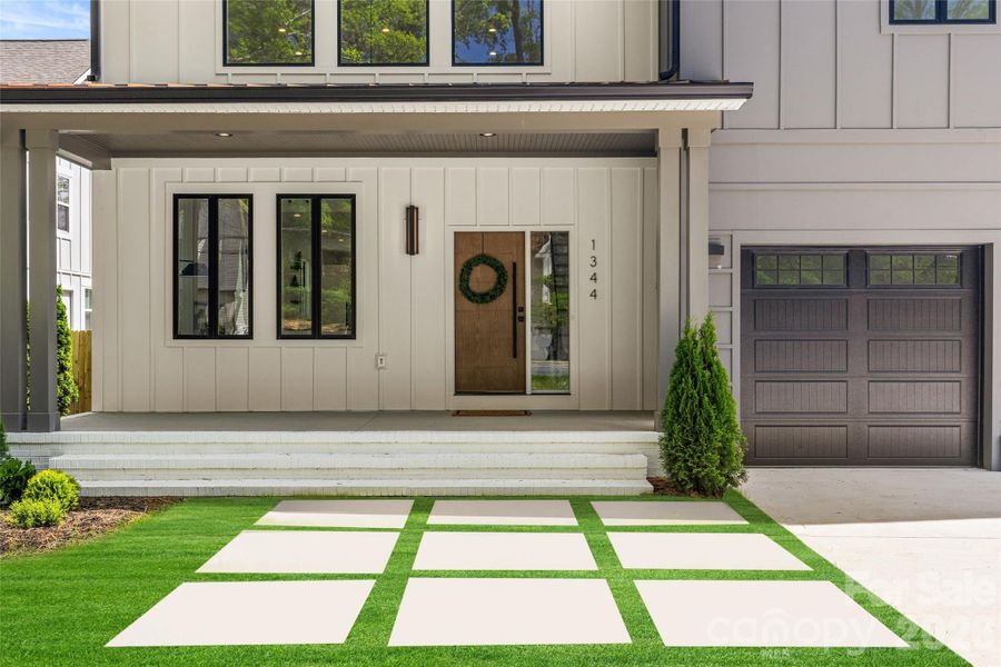 Exterior details and patio area of a home in , Charlotte (Image 22).
