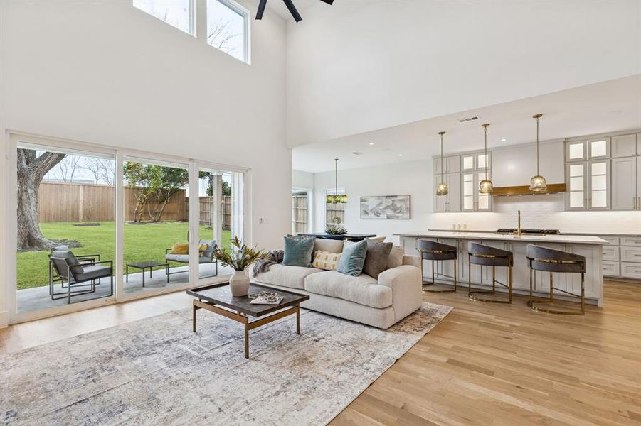 Furnished interior view inside a new home in , Dallas (Image 8).