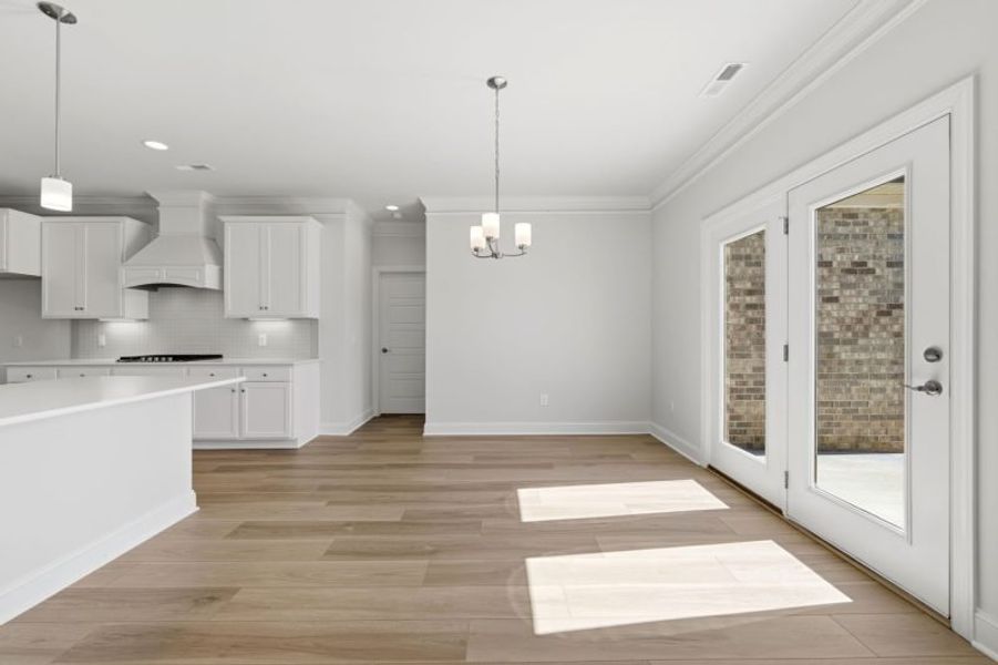 Representative unfurnished interior of a home built from the Cosmopolitan by Keystone Homes NC in Weybridge, Burlington (Image 80). Representative unfurnished interior of a home built from the Cosmopolitan by Keystone Homes NC in Weybridge, Burlington (Image 80).