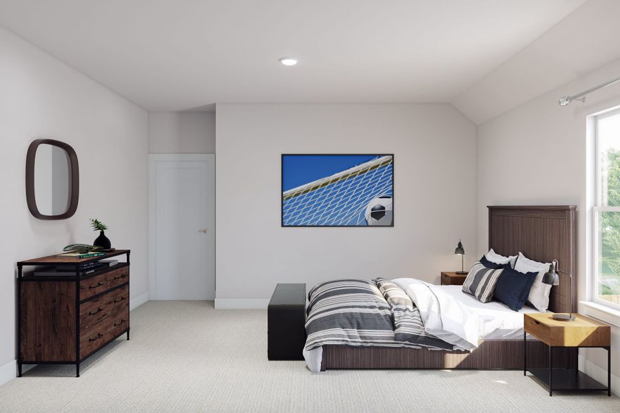 Furnished interior view inside a new home in Woodson’s Reserve, Spring (Image 11).