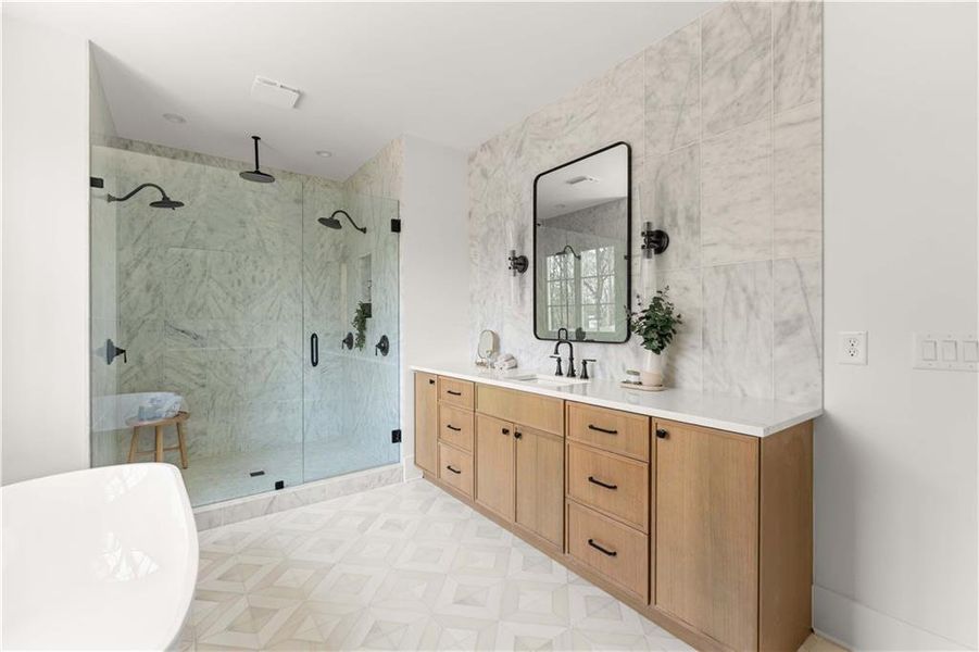 Furnished interior view inside a new home in , Atlanta (Image 39). Furnished interior view inside a new home in , Atlanta (Image 39).