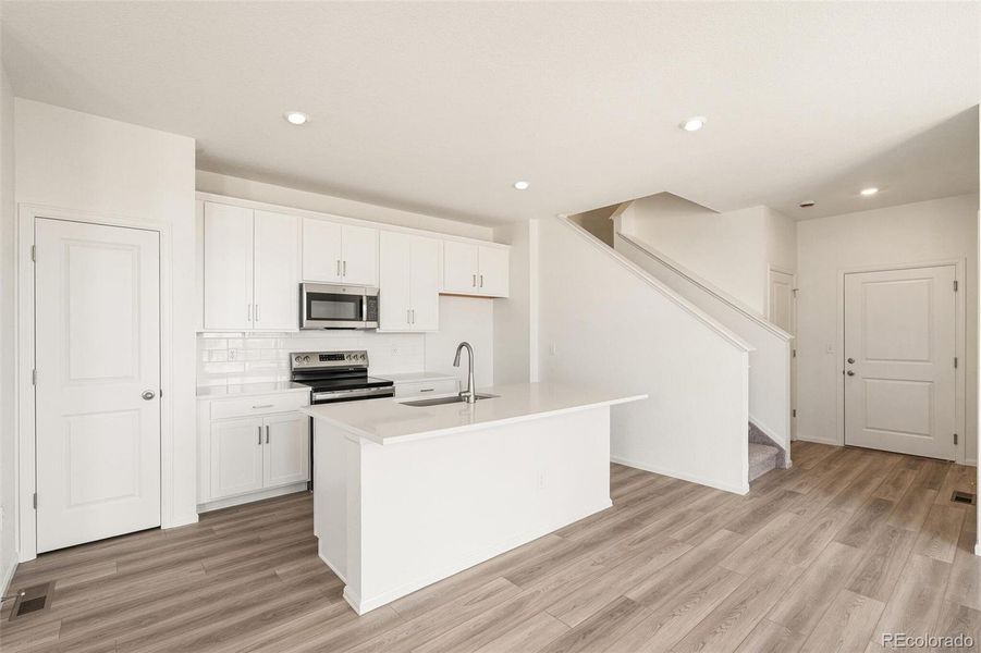 Furnished interior view inside a new home in , Aurora (Image 7). Furnished interior view inside a new home in , Aurora (Image 7).