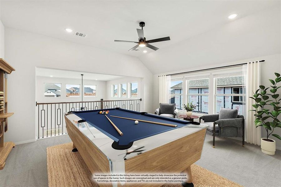 Furnished interior view inside a new home in Sutton Fields, Celina (Image 10).