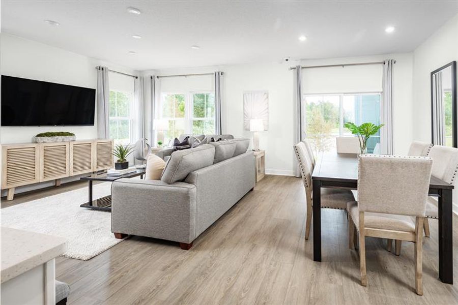 Representative furnished interior of a home built from the Thornewood by Ryan Homes in Layton Hall, Mauldin (Image 23).
