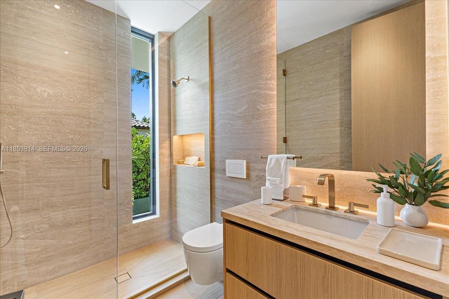 Furnished interior view inside a new home in , Miami Beach (Image 4).