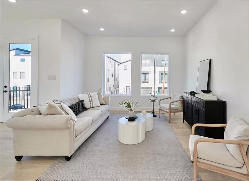 Furnished interior view inside a new home in , Humble (Image 2). Furnished interior view inside a new home in , Humble (Image 2).