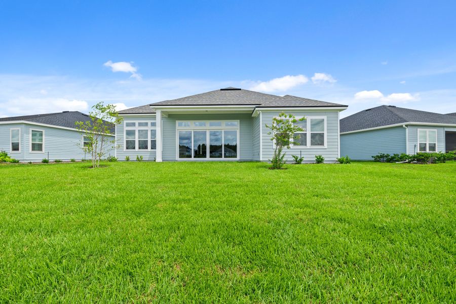 Representative exterior photo of a completed home built from the Aurora by Riverside Homes in Hidden Creek at SilverLeaf, St. Augustine, FL (Image 29).