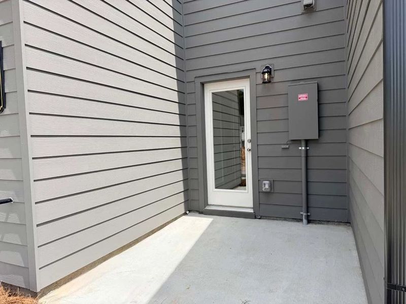 Rear Patio Construction Progress