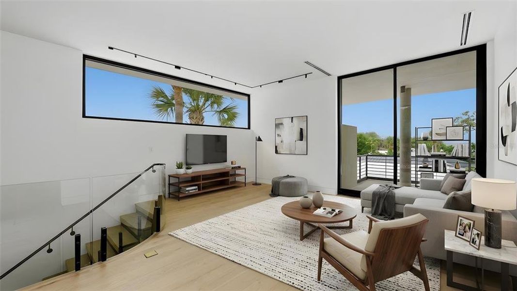 Furnished interior view inside a new home in , Sarasota (Image 7).