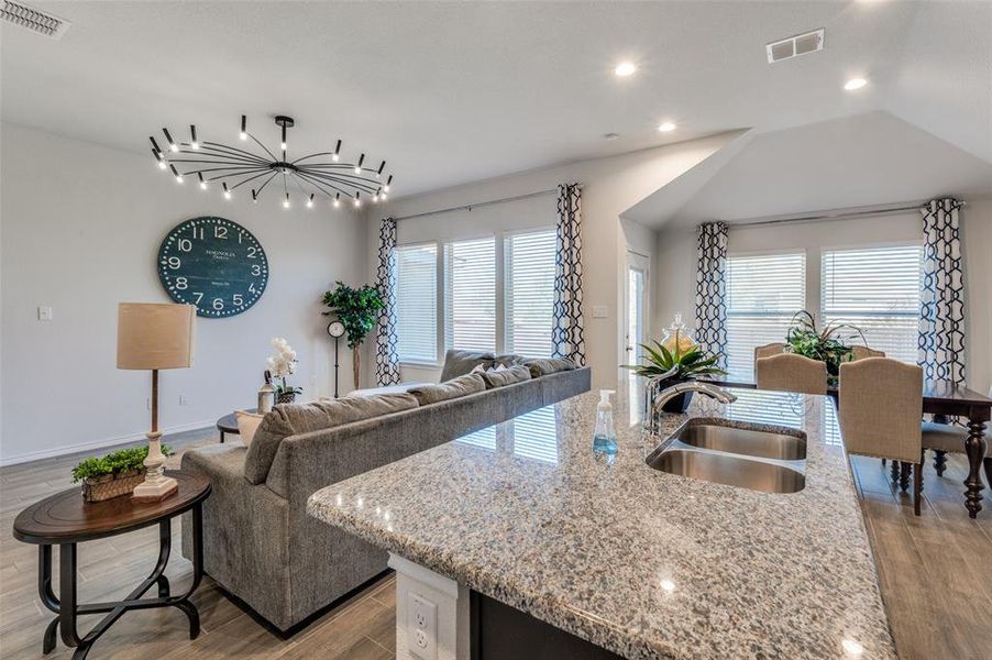 Furnished interior in a model home at Brookville Ranch in Fort Worth (Image 25).