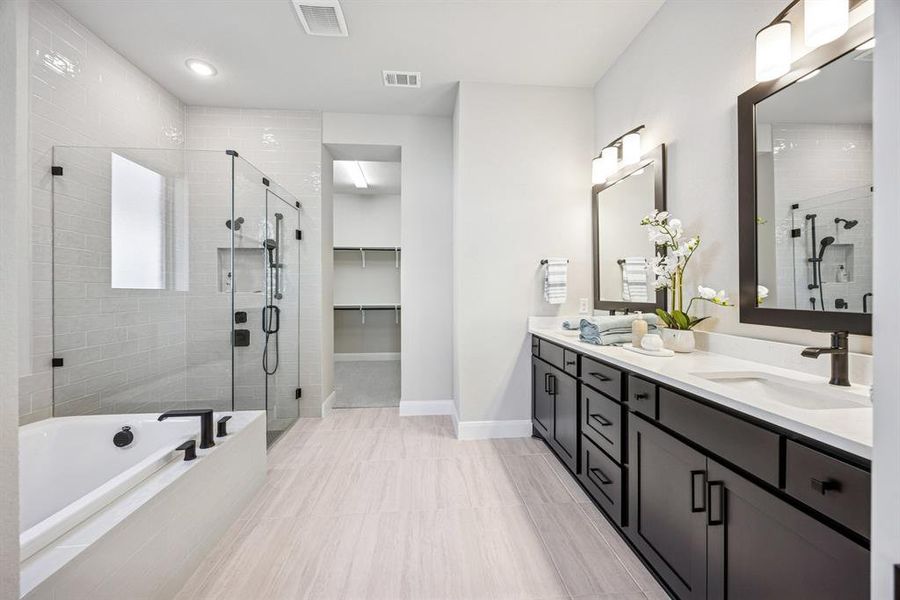 Furnished interior view inside a new home in Northshore at Lakewood Village - Garden Series, Lakewood Village (Image 12).