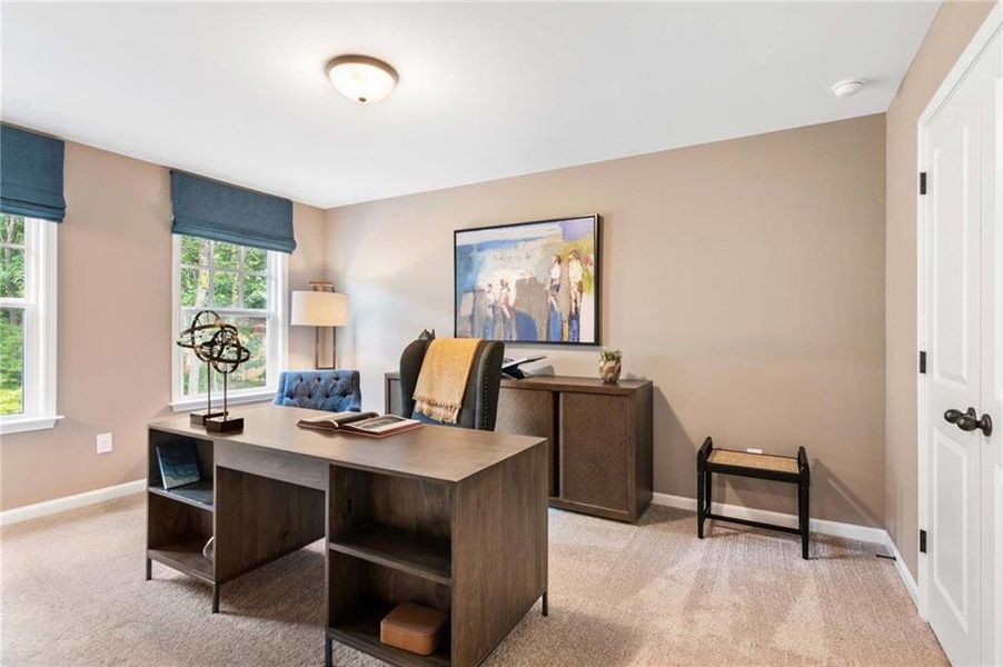 Furnished interior view inside a new home in Creekside, Dawsonville (Image 43). Furnished interior view inside a new home in Creekside, Dawsonville (Image 43).