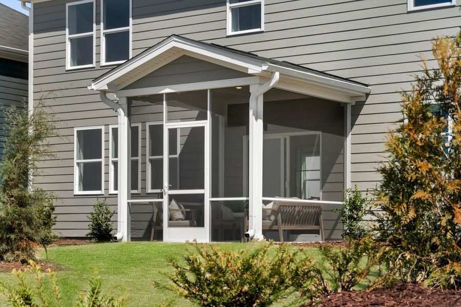 Screened-in patio