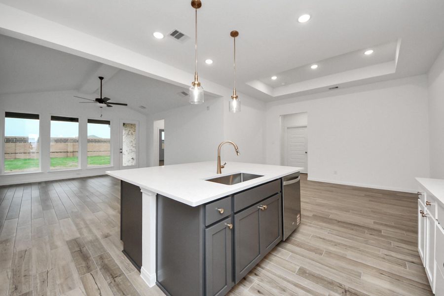 Furnished interior view inside a new home in Elyson, Katy (Image 9).