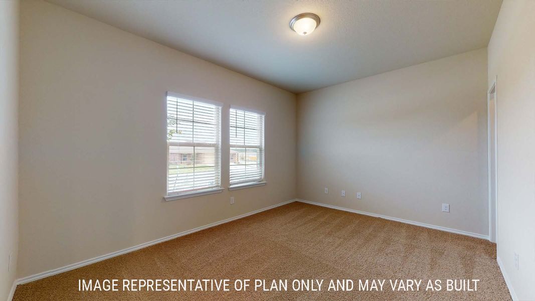 Representative unfurnished interior of a home built from the Perry by D.R. Horton in Park Meadows, Lorena (Image 21).