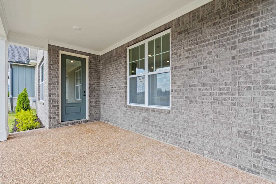 View of exterior entry featuring brick siding View of exterior entry featuring brick siding
