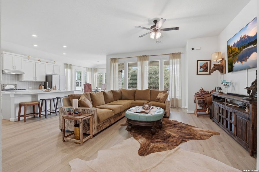 Furnished interior view inside a new home in The Grove at Vintage Oaks, New Braunfels (Image 13).