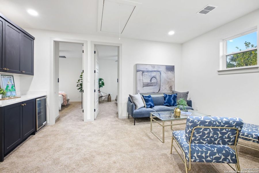 Furnished interior view inside a new home in , San Antonio (Image 39).