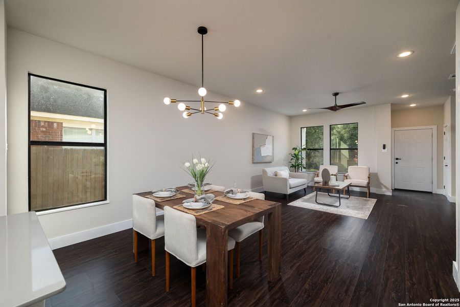 Furnished interior view inside a new home in , San Antonio (Image 3). Furnished interior view inside a new home in , San Antonio (Image 3).