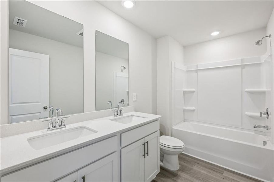 Furnished interior view inside a new home in Parkside at Grayson, Grayson (Image 11).