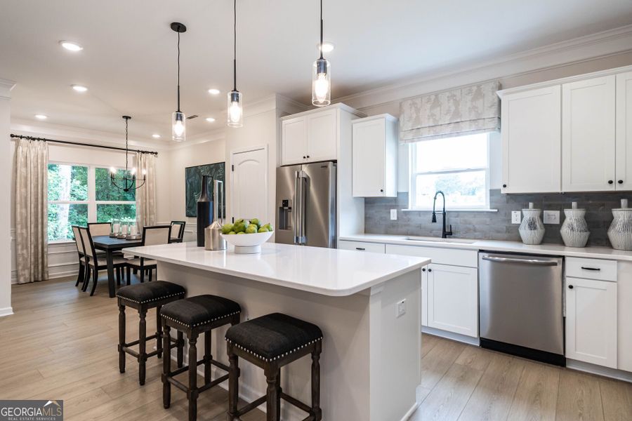 Furnished interior view inside a new home in Cobblestone Crossing Commons, Byron (Image 8).