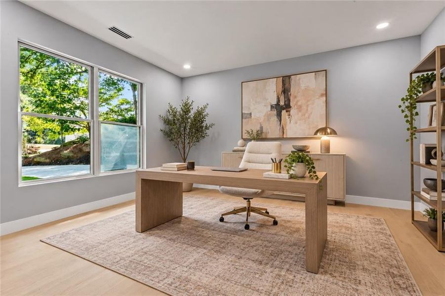 Furnished interior view inside a new home in , Marietta (Image 43).