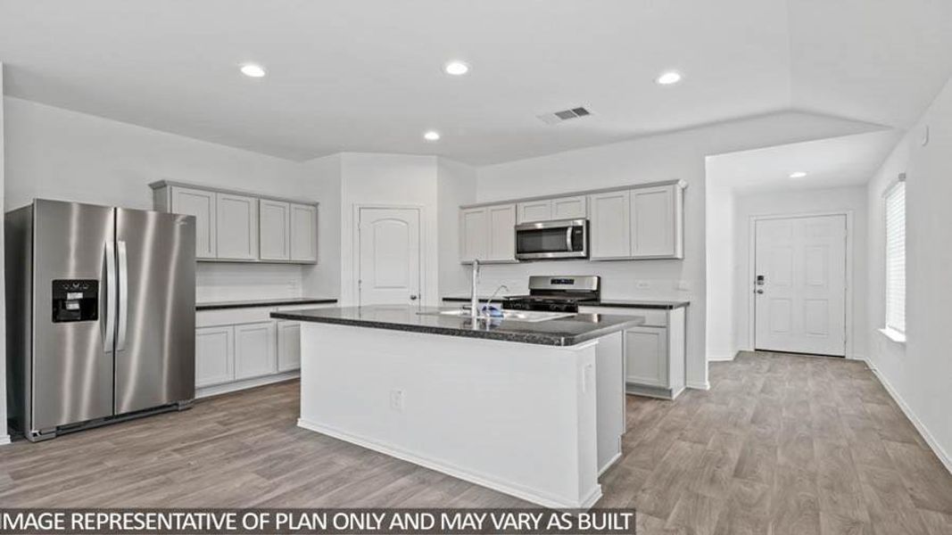 Furnished interior view inside a new home in Venetian Pines, Conroe (Image 3).